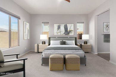 Discover this stunning Serenity model on a corner lot in the on Copper Canyon Golf Club in Arizona - for sale on GolfHomes.com, golf home, golf lot