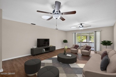 Tucked inside one of New Smyrna Beach's most peaceful golf-side on Hidden Lakes Golf Club in Florida - for sale on GolfHomes.com, golf home, golf lot