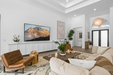 This expanded Montecito model has been completely reimagined on Frenchmans Reserve in Florida - for sale on GolfHomes.com, golf home, golf lot