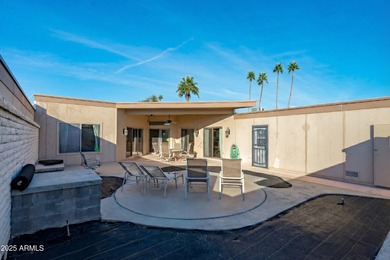 Step inside a residence that blends comfort with a polished on Sun City Lakes West and East in Arizona - for sale on GolfHomes.com, golf home, golf lot