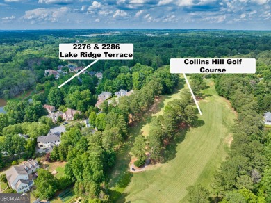 Two side by side lots available - 2276 and 2286 Lake View on Collins Hill Golf Club in Georgia - for sale on GolfHomes.com, golf home, golf lot