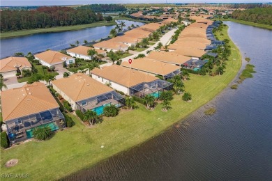 Enjoy your morning coffee watching peaceful sunrises sliding on Pelican Preserve Golf Club in Florida - for sale on GolfHomes.com, golf home, golf lot