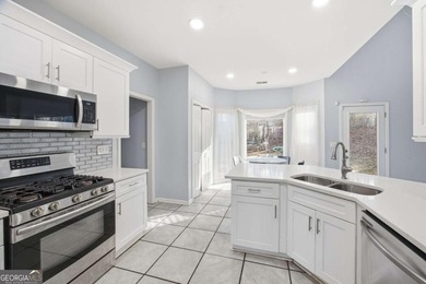 Welcome to this stunning two-story home nestled on a quiet on Creekside Golf and Country Club in Georgia - for sale on GolfHomes.com, golf home, golf lot