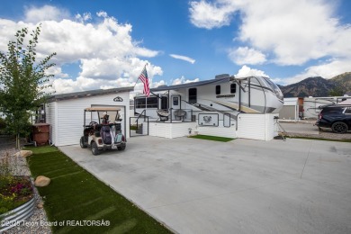 Come see this awesome setting with Farm Sun Shelter (216 sq ft) on Star Valley RV Golf Course in Wyoming - for sale on GolfHomes.com, golf home, golf lot