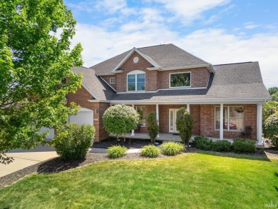 Welcome home to this exceptional 6-bedroom, 4-bathroom executive on Coyote Crossing Golf Course in Indiana - for sale on GolfHomes.com, golf home, golf lot