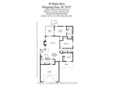 Welcome to this charming and well-maintained home in the highly on Whispering Woods in North Carolina - for sale on GolfHomes.com, golf home, golf lot
