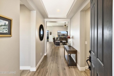 Stunning BETTER THAN NEW! 2024 Alora model home with 2,078 sq ft on Saddlebrooke Ranch Golf Club in Arizona - for sale on GolfHomes.com, golf home, golf lot