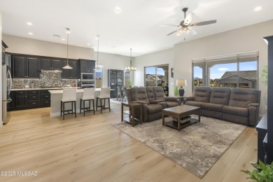 Stunning BETTER THAN NEW! 2024 Alora model home with 2,078 sq ft on Saddlebrooke Ranch Golf Club in Arizona - for sale on GolfHomes.com, golf home, golf lot