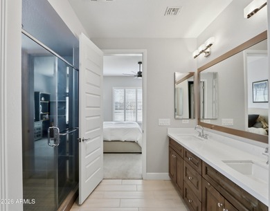 This stunning Mandera model offers a rare opportunity to own an on Tuscany Falls At Pebble Creek in Arizona - for sale on GolfHomes.com, golf home, golf lot