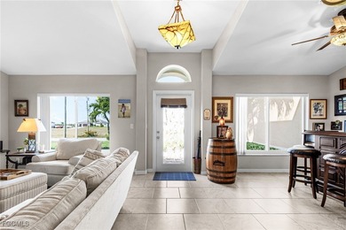 Discover pristine waterfront living in this exceptional on Burnt Store Golf Club in Florida - for sale on GolfHomes.com, golf home, golf lot