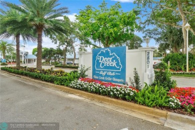 Great second floor 2 bedroom, 2 bath condo with large patio on Deer Creek Golf Club in Florida - for sale on GolfHomes.com, golf home, golf lot