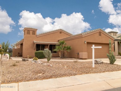 Welcome to this meticulous 2 bedroom + den, 2 bath, 1,793 SF on Grande Valley Ranch Golf Club in Arizona - for sale on GolfHomes.com, golf home, golf lot