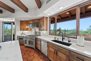 This light and bright custom Santa Fe home is located in the on Desert Mountain Golf Club - Renegade Course in Arizona - for sale on GolfHomes.com, golf home, golf lot