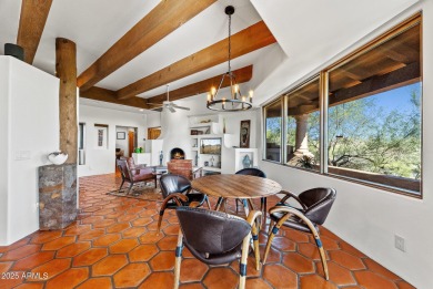 This light and bright custom Santa Fe home is located in the on Desert Mountain Golf Club - Renegade Course in Arizona - for sale on GolfHomes.com, golf home, golf lot
