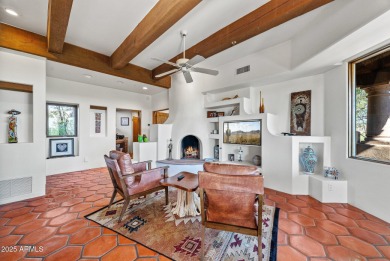 This light and bright custom Santa Fe home is located in the on Desert Mountain Golf Club - Renegade Course in Arizona - for sale on GolfHomes.com, golf home, golf lot