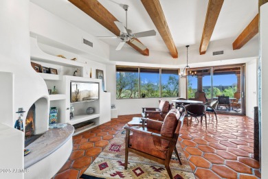 This light and bright custom Santa Fe home is located in the on Desert Mountain Golf Club - Renegade Course in Arizona - for sale on GolfHomes.com, golf home, golf lot