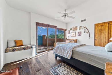 This light and bright custom Santa Fe home is located in the on Desert Mountain Golf Club - Renegade Course in Arizona - for sale on GolfHomes.com, golf home, golf lot