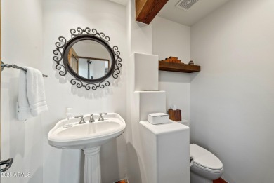 This light and bright custom Santa Fe home is located in the on Desert Mountain Golf Club - Renegade Course in Arizona - for sale on GolfHomes.com, golf home, golf lot
