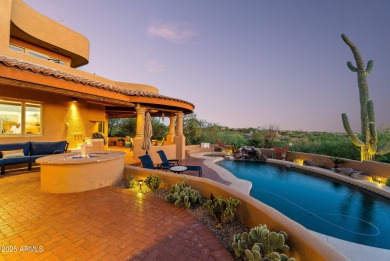 This light and bright custom Santa Fe home is located in the on Desert Mountain Golf Club - Renegade Course in Arizona - for sale on GolfHomes.com, golf home, golf lot