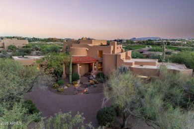 This light and bright custom Santa Fe home is located in the on Desert Mountain Golf Club - Renegade Course in Arizona - for sale on GolfHomes.com, golf home, golf lot