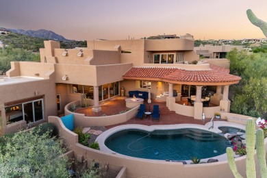 This light and bright custom Santa Fe home is located in the on Desert Mountain Golf Club - Renegade Course in Arizona - for sale on GolfHomes.com, golf home, golf lot