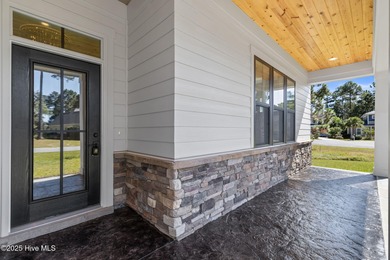 Stunning new construction in the desirable and gated community on Carolina National Golf Club in North Carolina - for sale on GolfHomes.com, golf home, golf lot