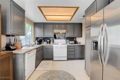 Charming single story home nestled in a quiet cul-de-sac with on Los Prados Golf Course in Nevada - for sale on GolfHomes.com, golf home, golf lot