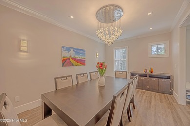 Upscale living with long golf views of Hole #3 of the on River Landing Golf Course in North Carolina - for sale on GolfHomes.com, golf home, golf lot