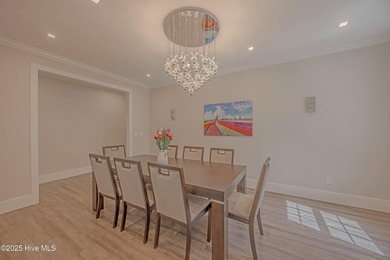 Upscale living with long golf views of Hole #3 of the on River Landing Golf Course in North Carolina - for sale on GolfHomes.com, golf home, golf lot