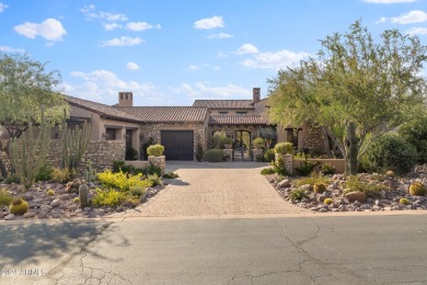 Imagine a Santa Barbara-inspired architectural gem situated on on Superstition Mountain Club - Lost Gold in Arizona - for sale on GolfHomes.com, golf home, golf lot