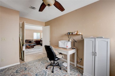 Charming single story home nestled in a quiet cul-de-sac with on Los Prados Golf Course in Nevada - for sale on GolfHomes.com, golf home, golf lot