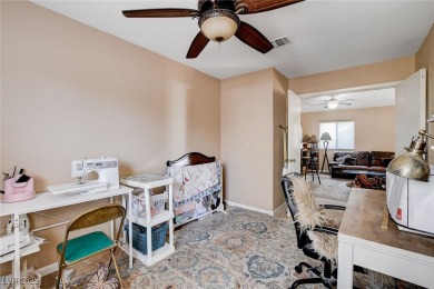 Charming single story home nestled in a quiet cul-de-sac with on Los Prados Golf Course in Nevada - for sale on GolfHomes.com, golf home, golf lot