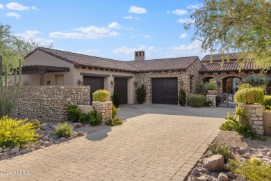 Imagine a Santa Barbara-inspired architectural gem situated on on Superstition Mountain Club - Lost Gold in Arizona - for sale on GolfHomes.com, golf home, golf lot