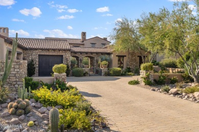 Imagine a Santa Barbara-inspired architectural gem situated on on Superstition Mountain Club - Lost Gold in Arizona - for sale on GolfHomes.com, golf home, golf lot