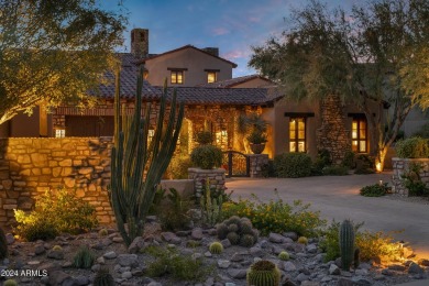 Imagine a Santa Barbara-inspired architectural gem situated on on Superstition Mountain Club - Lost Gold in Arizona - for sale on GolfHomes.com, golf home, golf lot