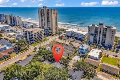 Adorable beach cottage situated just one short block (450 feet) on Beachwood Golf Club in South Carolina - for sale on GolfHomes.com, golf home, golf lot