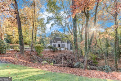 French provincial home in Chattahoochee Country Club neighborhood on Chattahoochee Golf Course in Georgia - for sale on GolfHomes.com, golf home, golf lot