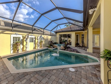 Exceptional courtyard home providing a refined blend of comfort on The Venice Golf and Country Club in Florida - for sale on GolfHomes.com, golf home, golf lot