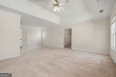 Beautiful 4BR/2.5BA. The home is located around the Wolf Creek on Wolf Creek Golf Course in Georgia - for sale on GolfHomes.com, golf home, golf lot