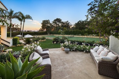 This gated Spanish-style Estate is perfectly nestled between the on Montecito Country Club in California - for sale on GolfHomes.com, golf home, golf lot