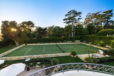 This gated Spanish-style Estate is perfectly nestled between the on Montecito Country Club in California - for sale on GolfHomes.com, golf home, golf lot