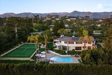 This gated Spanish-style Estate is perfectly nestled between the on Montecito Country Club in California - for sale on GolfHomes.com, golf home, golf lot