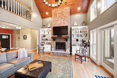 Luxury custom built lake lodge nestled alongside the shore of on Woodson Bend Resort in Kentucky - for sale on GolfHomes.com, golf home, golf lot