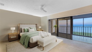 Enjoy elevated, front-row sunset views from this top-floor on IMG Academies Golf and Country Club in Florida - for sale on GolfHomes.com, golf home, golf lot