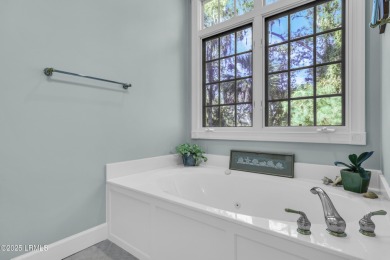Nestled on a private one-acre homesite, this 3-bedroom, 2.5-bath on Callawassie Island Club in South Carolina - for sale on GolfHomes.com, golf home, golf lot