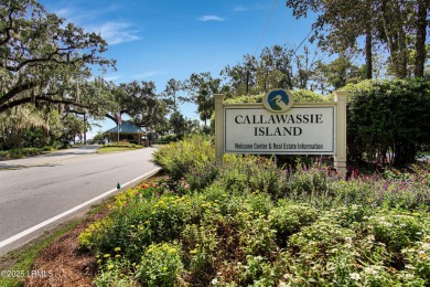 Nestled on a private one-acre homesite, this 3-bedroom, 2.5-bath on Callawassie Island Club in South Carolina - for sale on GolfHomes.com, golf home, golf lot