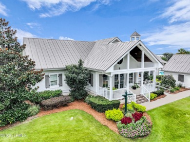 Nestled on a private one-acre homesite, this 3-bedroom, 2.5-bath on Callawassie Island Club in South Carolina - for sale on GolfHomes.com, golf home, golf lot
