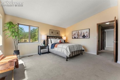Nestled on a serene cul-de-sac and backing to open space, this on Woodmoor Pines Country Club in Colorado - for sale on GolfHomes.com, golf home, golf lot