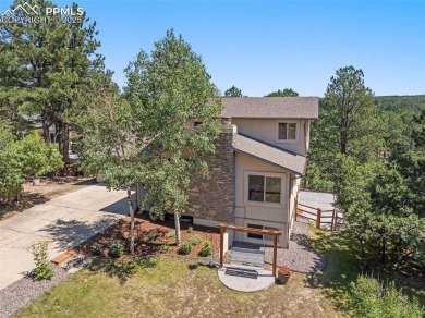 Nestled on a serene cul-de-sac and backing to open space, this on Woodmoor Pines Country Club in Colorado - for sale on GolfHomes.com, golf home, golf lot