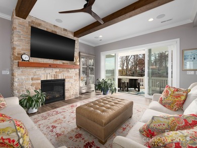 Discover refined lakeside living in this custom home completed on Mallard Head Country Club in North Carolina - for sale on GolfHomes.com, golf home, golf lot